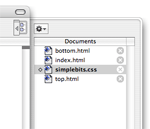 Documents drawer screen shot