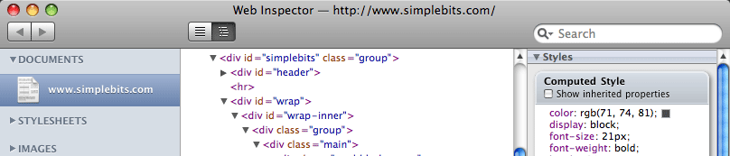 Web Inspector