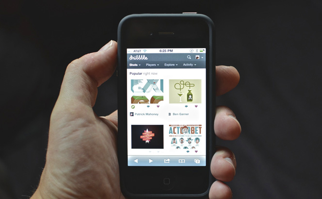 adative-dribbble Dribbble on the iPhone